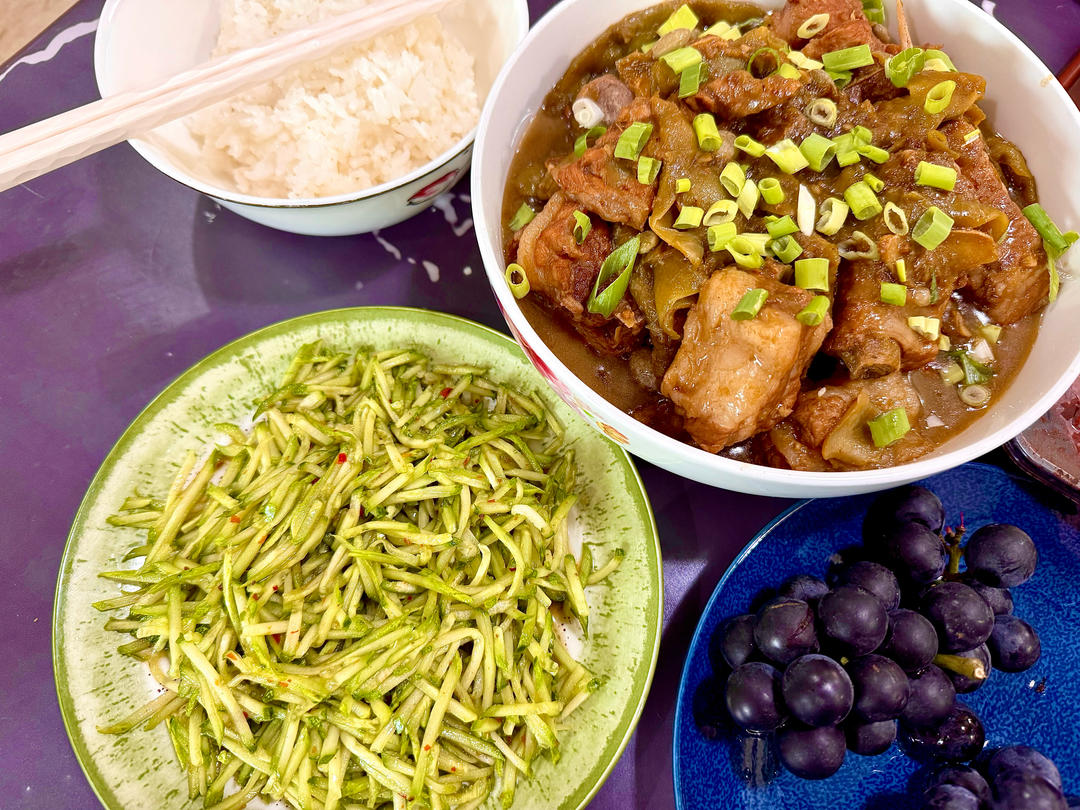 东北四大炖的排骨炖豆角