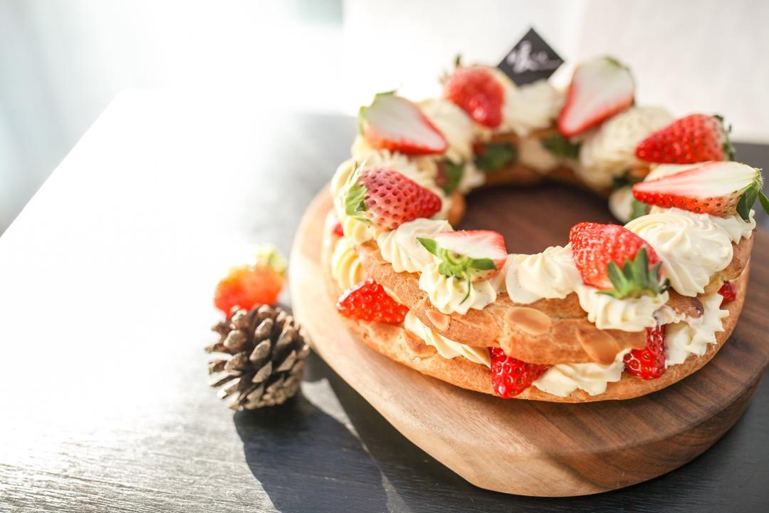 花环泡芙---圣诞节应景