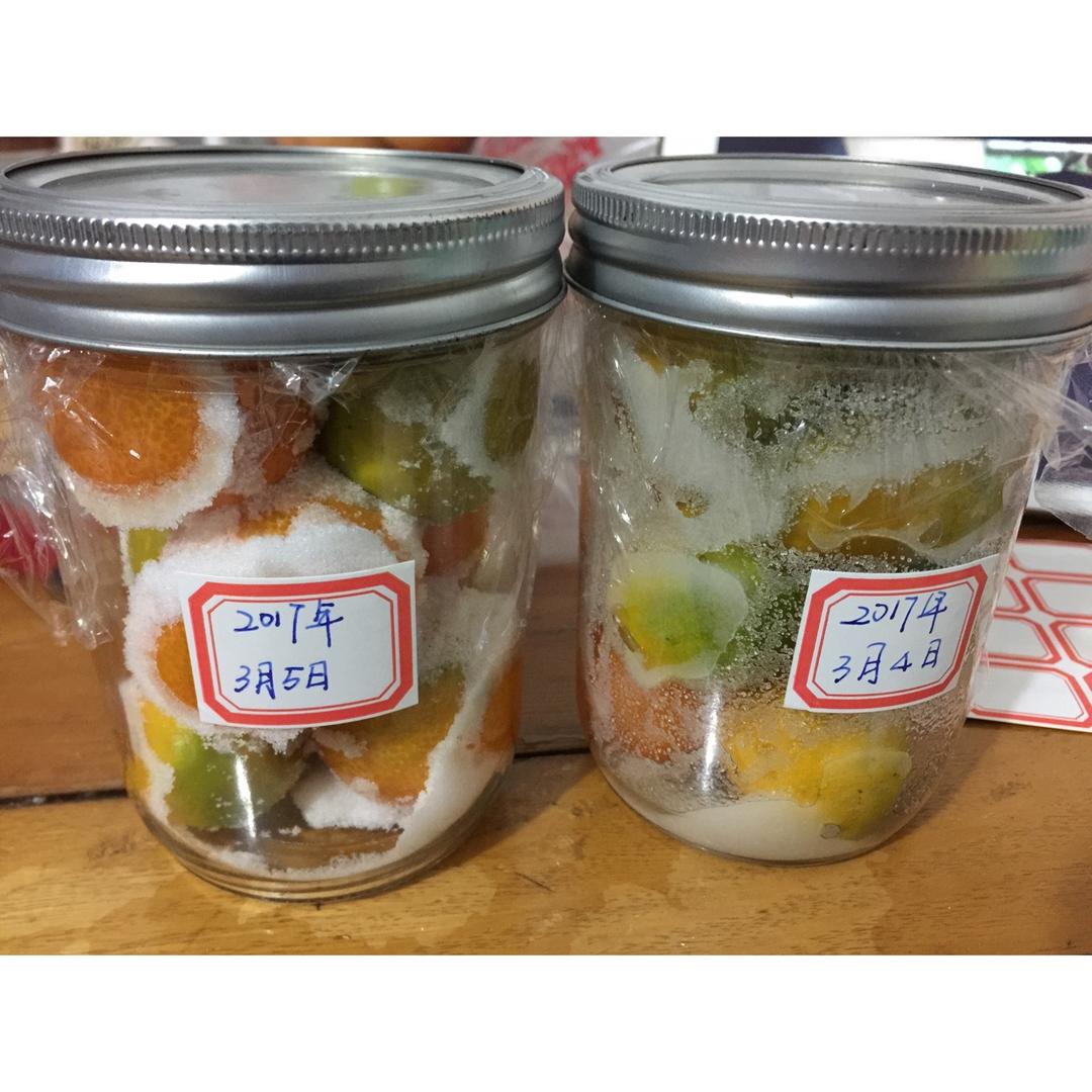 秋冬止咳小偏方【盐渍金桔】