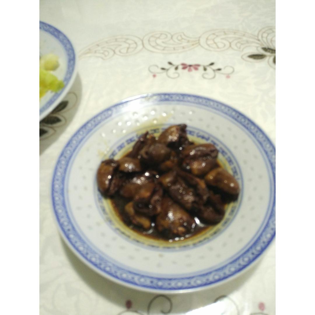 红烧鸡心