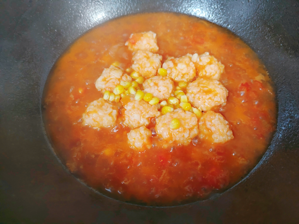 宝宝营养餐：茄汁虾滑的做法 步骤6
