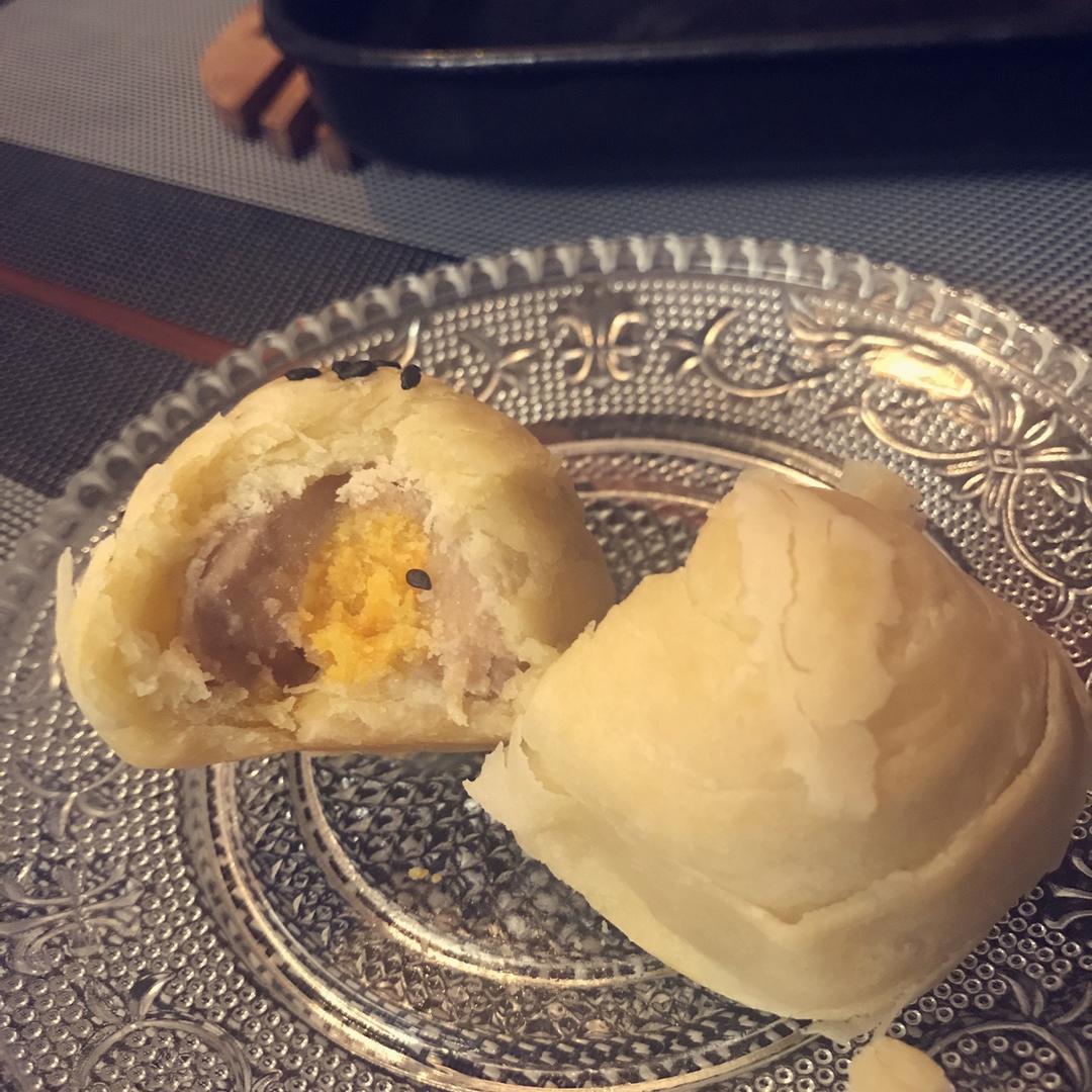 麻薯香芋酥/台湾大甲芋头酥(无猪油完美复刻2015.10修订各种抹茶酥、绿茶酥、蛋黄酥、紫薯酥通用哟）