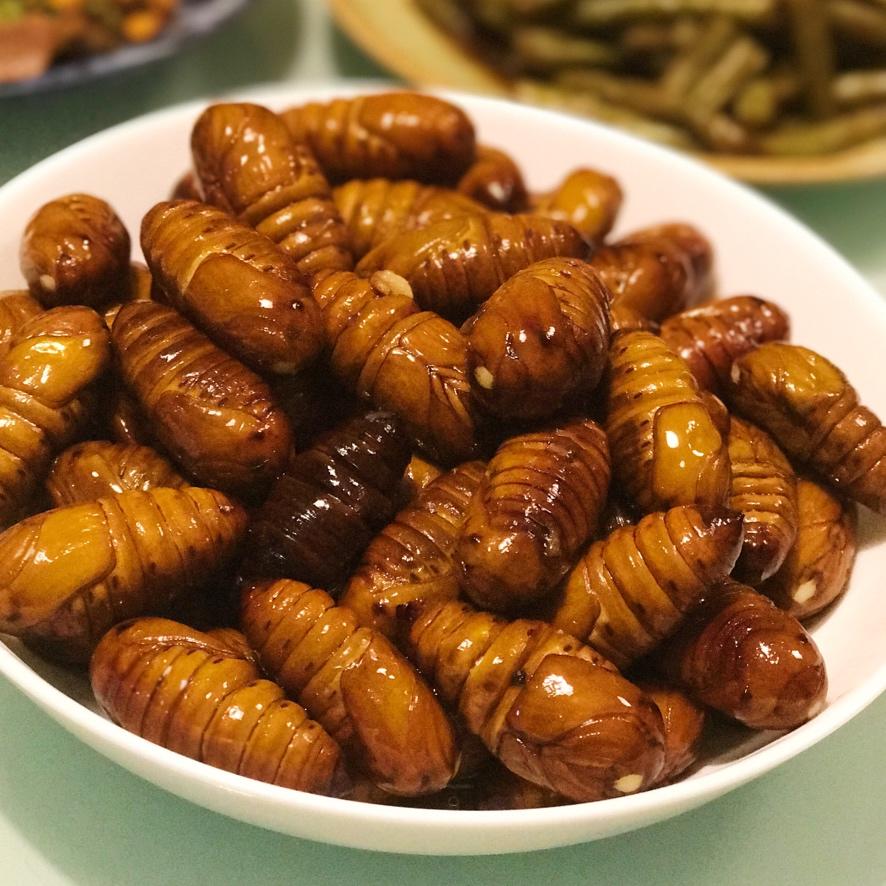 joy二丫做的清炒蚕蛹