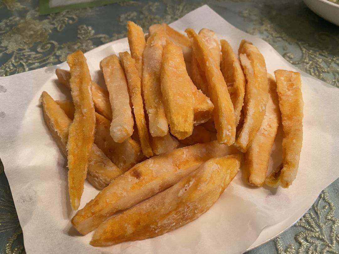 自制炸红薯条（比外边卖的更好吃）