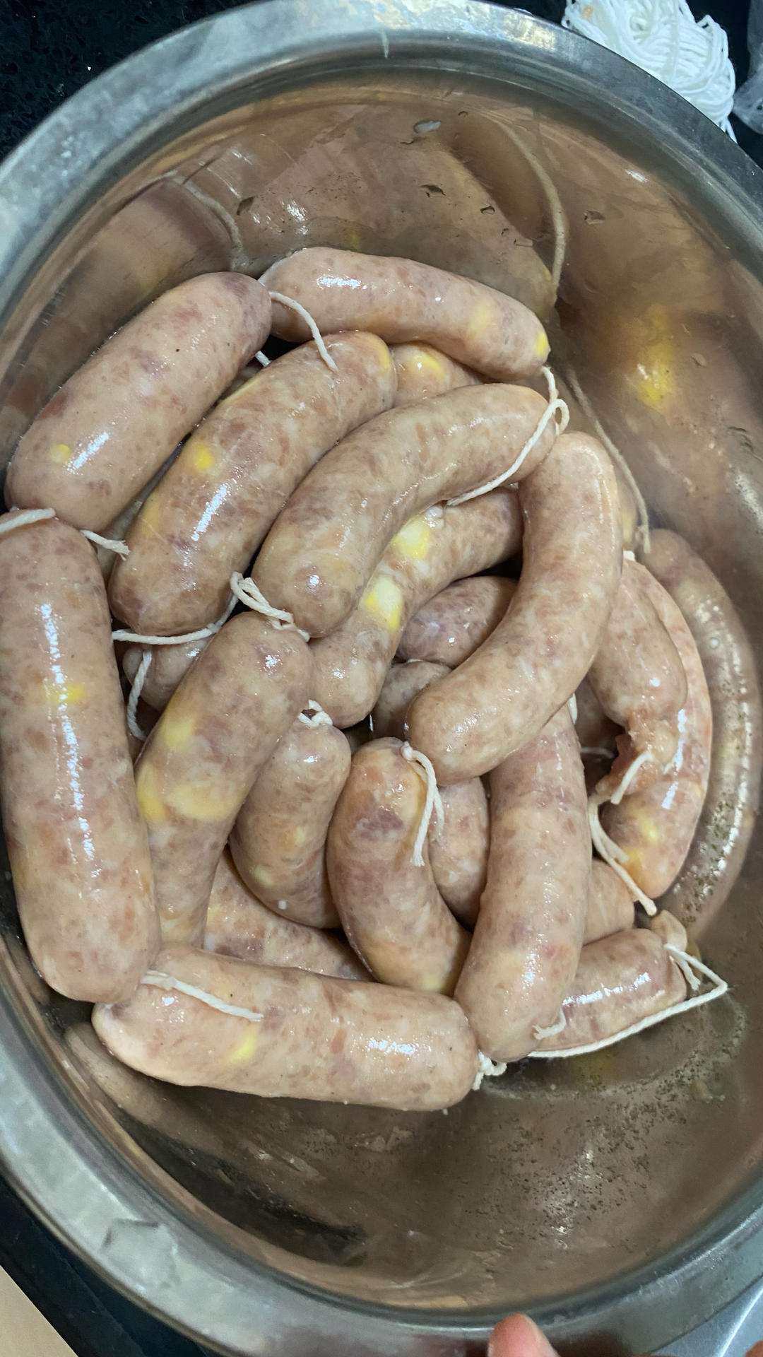 能量满满的猪肉脆皮肠(烤肠、灌肠、自制香肠)