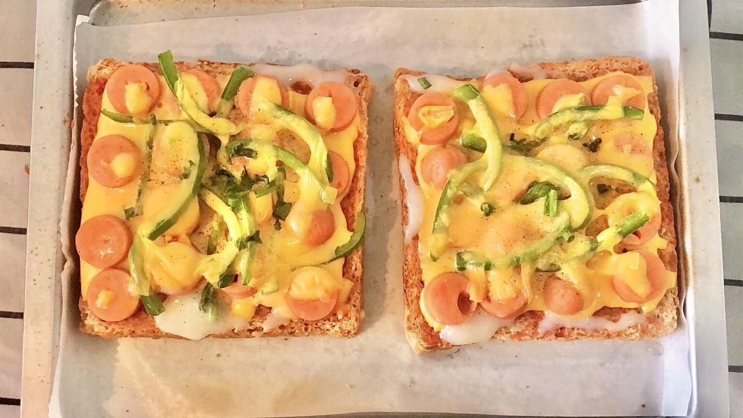 一人份吐司披萨【最好吃的披萨·快手营养早餐】