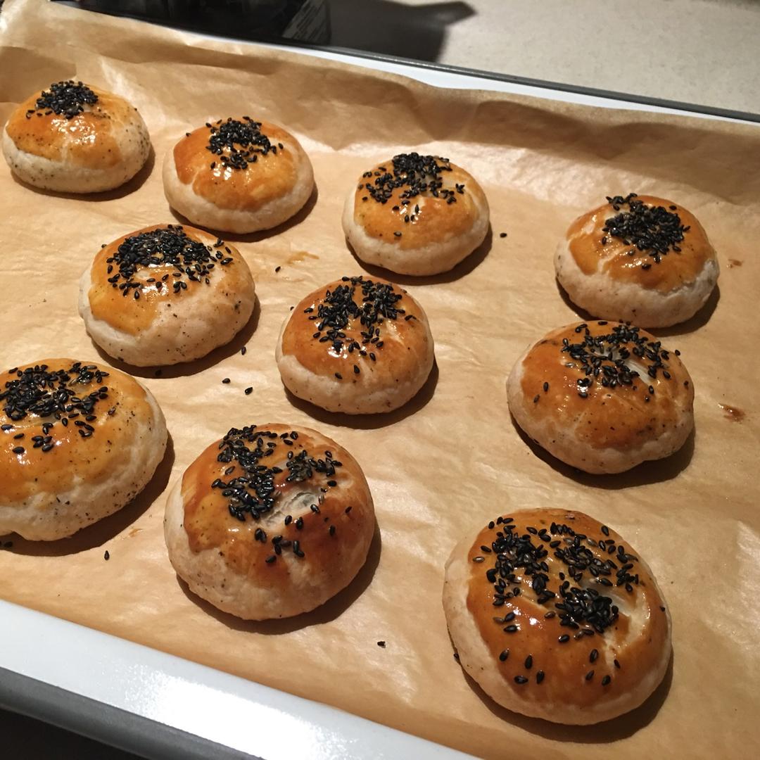 芝麻花生香酥饼（植物油版）