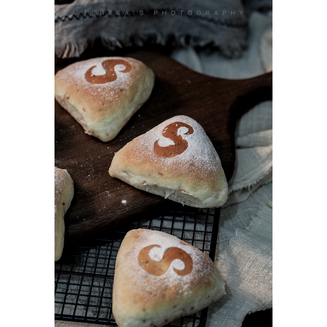 亚麻籽麻糬三角包-Panasonic面包机版