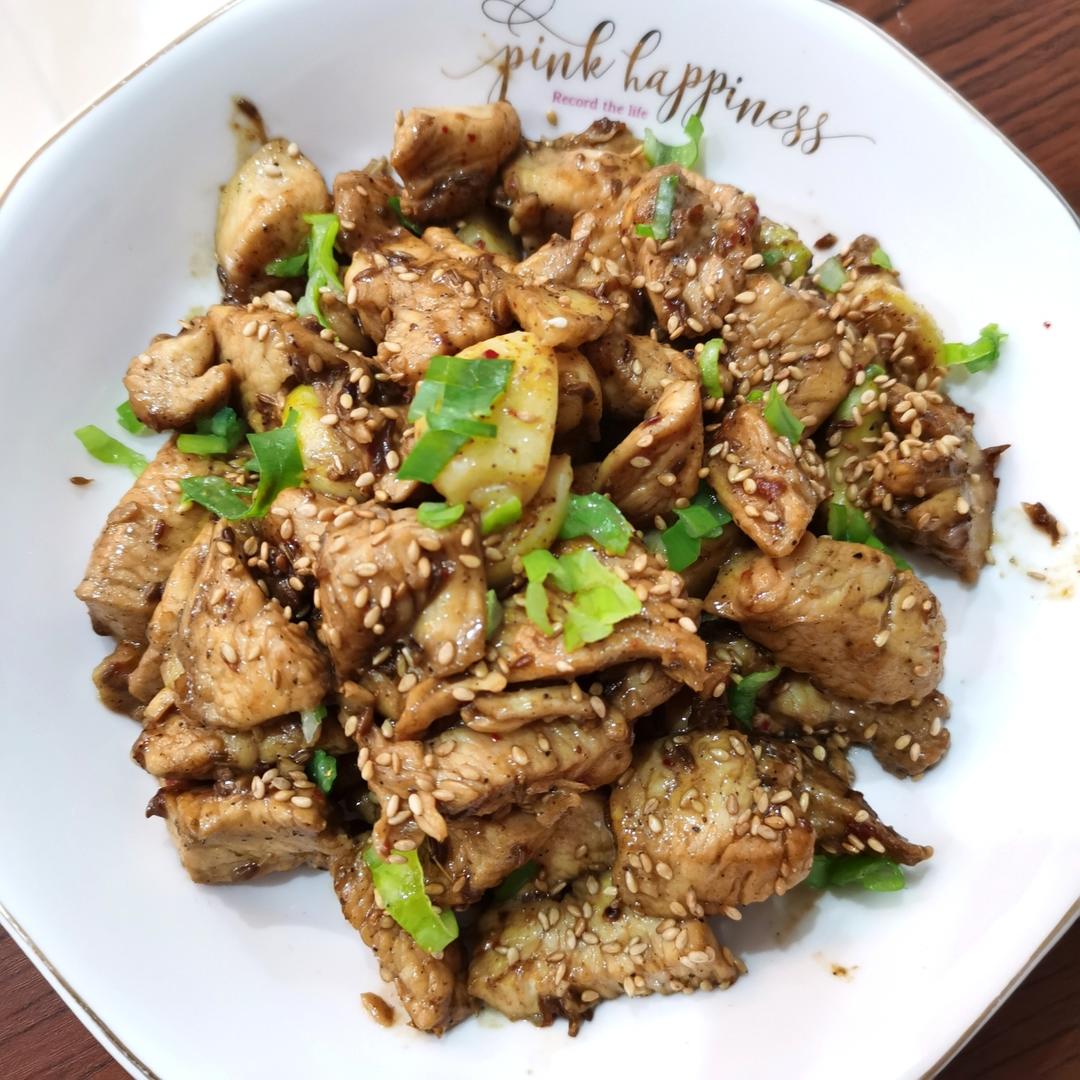 孜然蒜香鸡胸肉