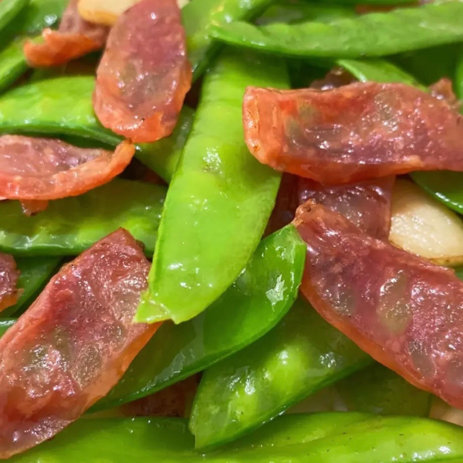 荷兰豆炒腊肠