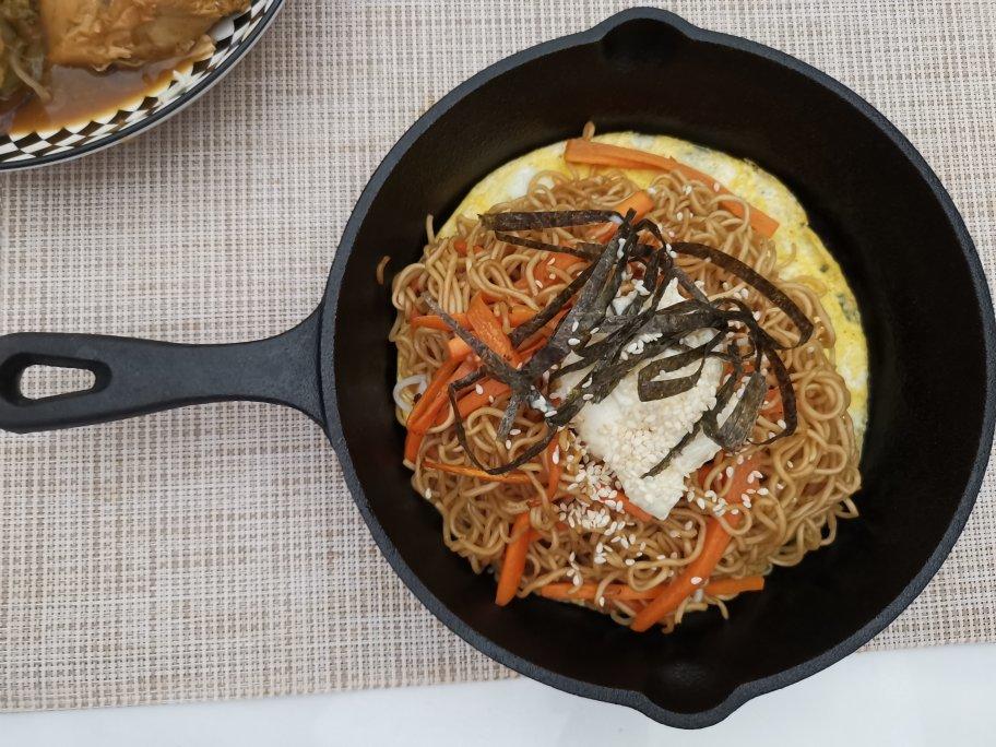 【日式铁板炒面】配自制无敌炒面酱汁