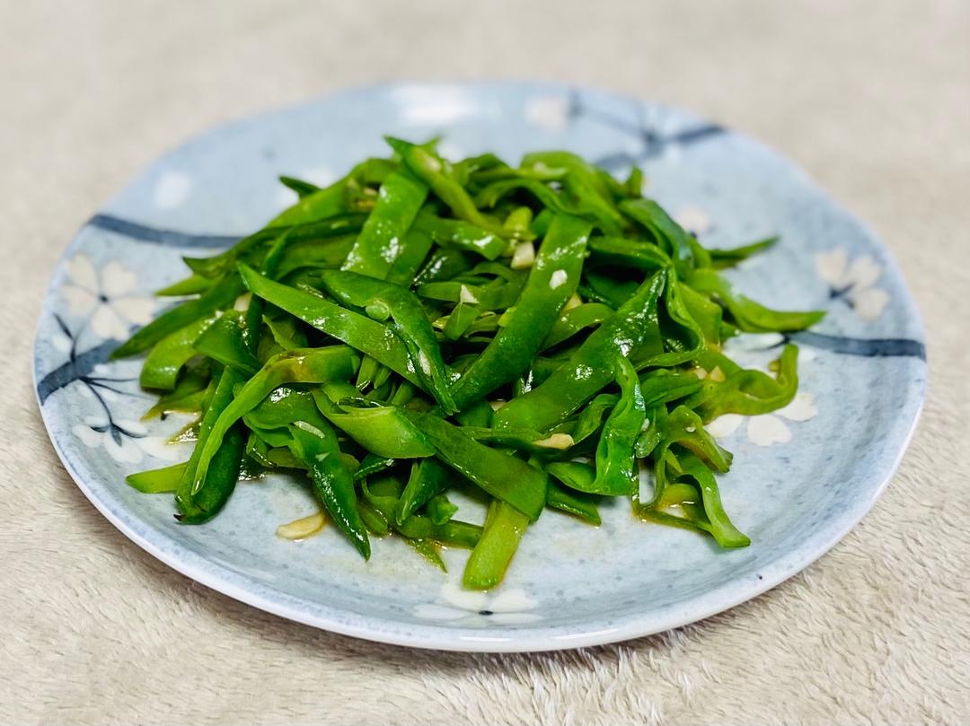 蒜蓉扁豆的做法