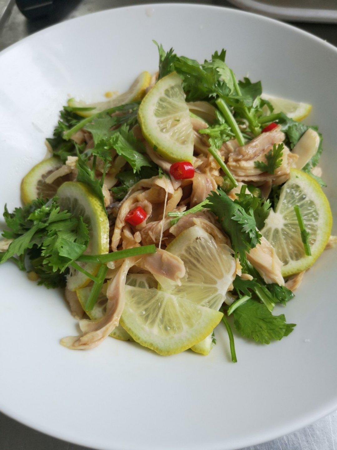 百香果柠檬鸡丝