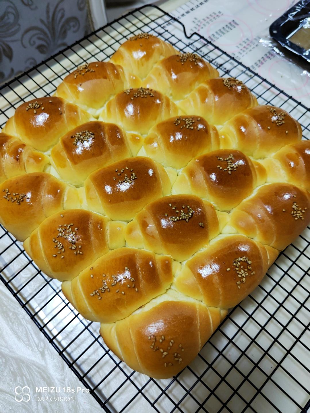 牛奶面包卷（直接法）
