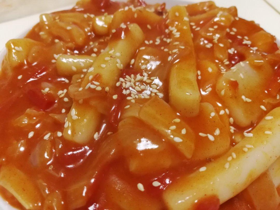 韩式辣炒年糕（or网红芝士套路之芝心年糕）