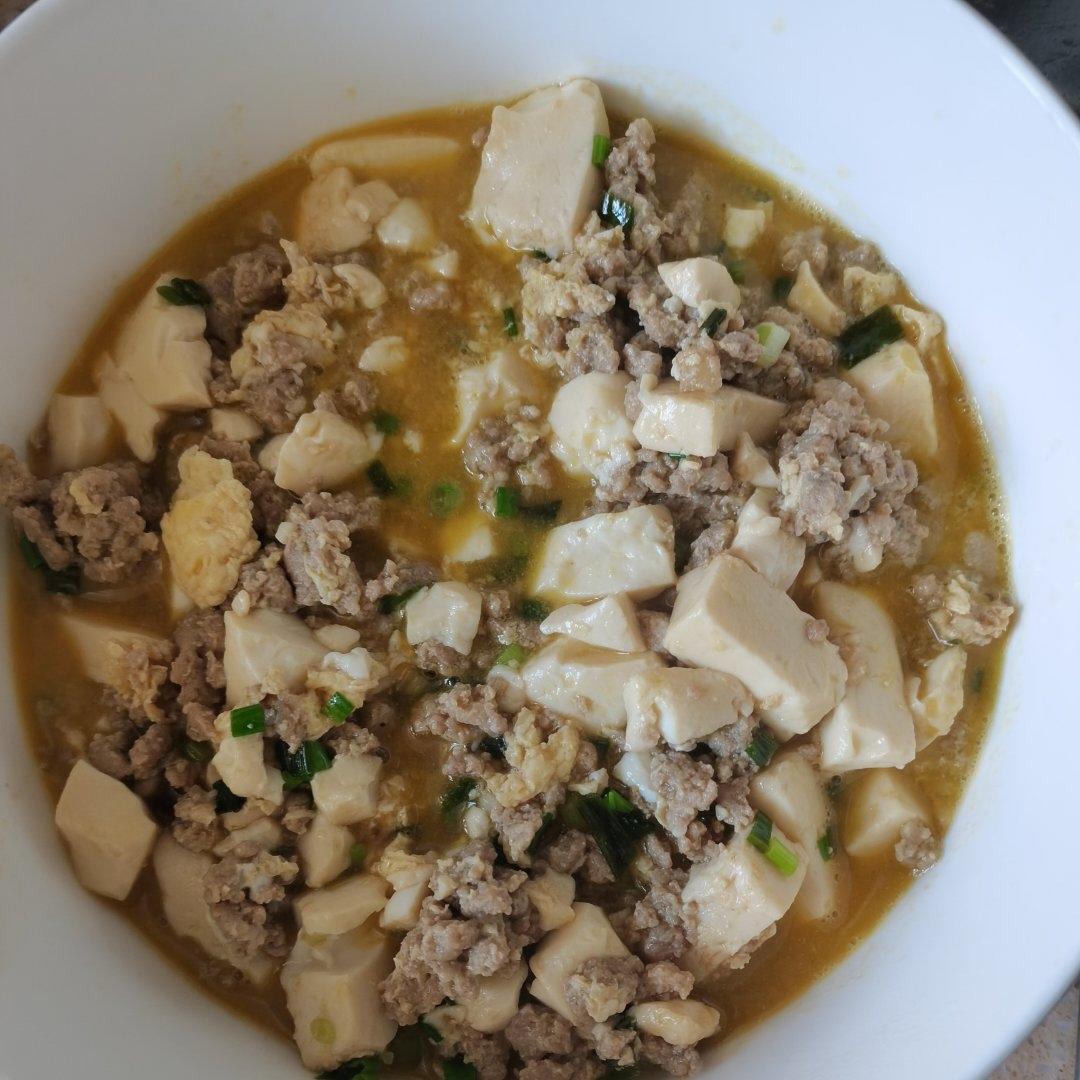 肉末滑蛋豆腐