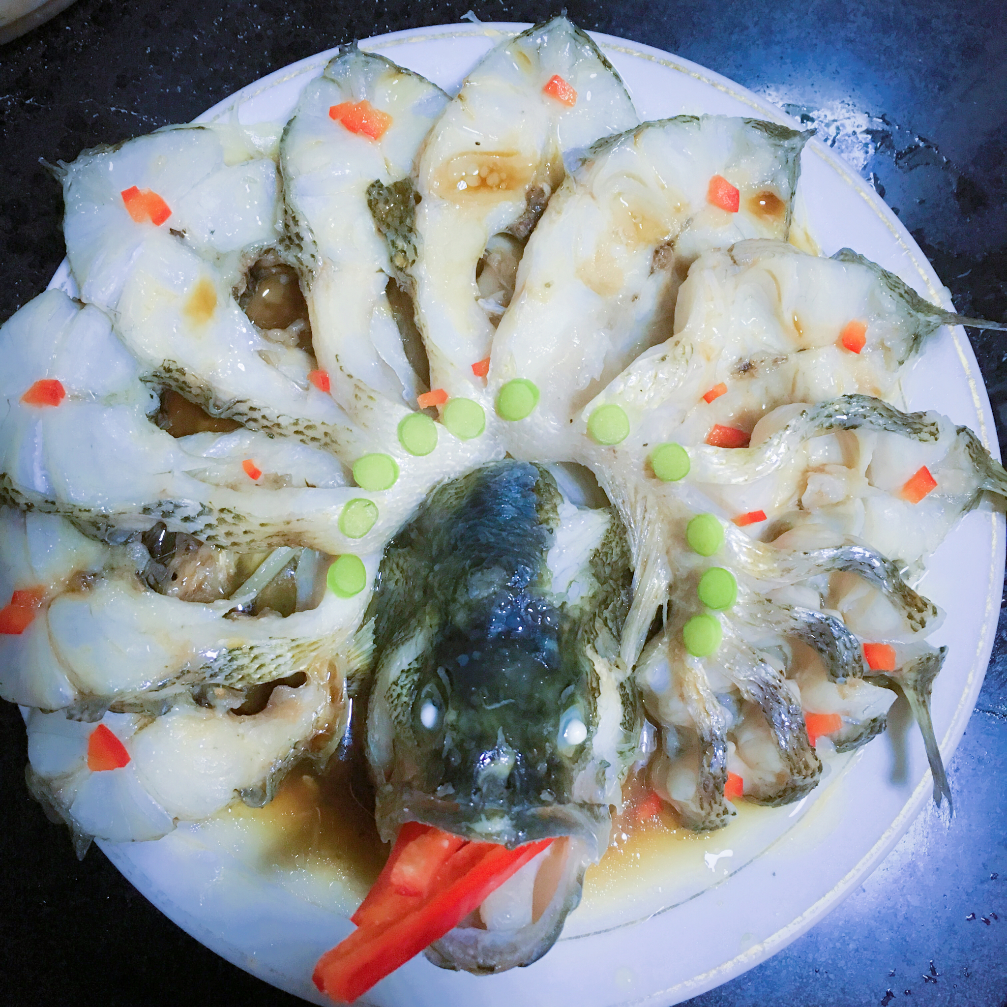 鹭小厨做的大富大贵开屏鱼