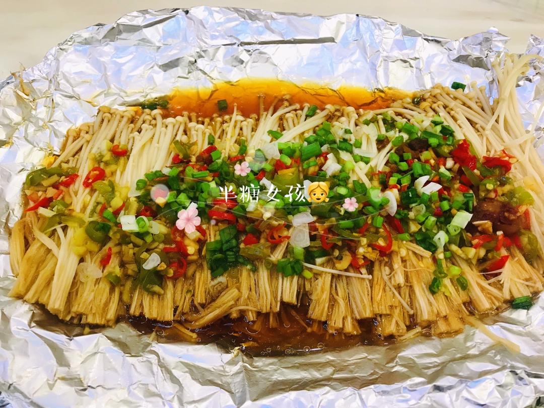 蒜蓉烤金针菇（烤箱版）