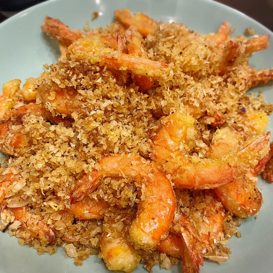 放浪糖腿包做的经典港式避风塘炒虾竟然如此简单