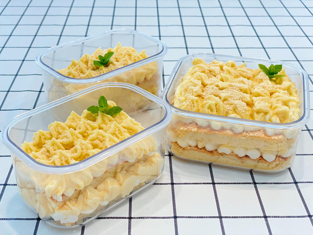 豆香浓郁甜而不腻❗️自制网红豆乳盒子蛋糕
