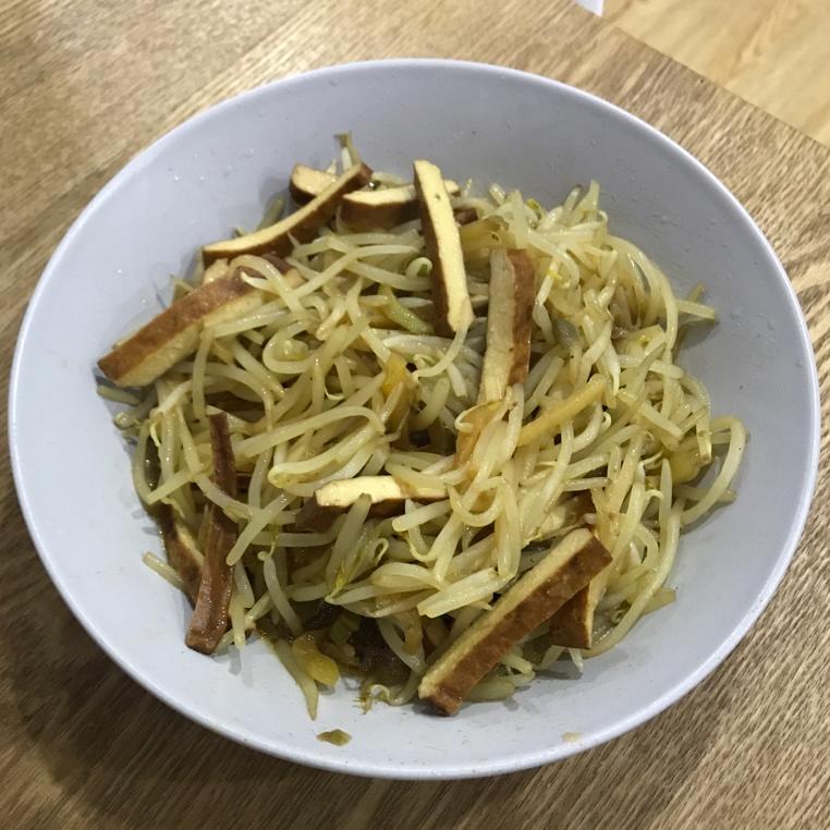 豆芽炒豆干