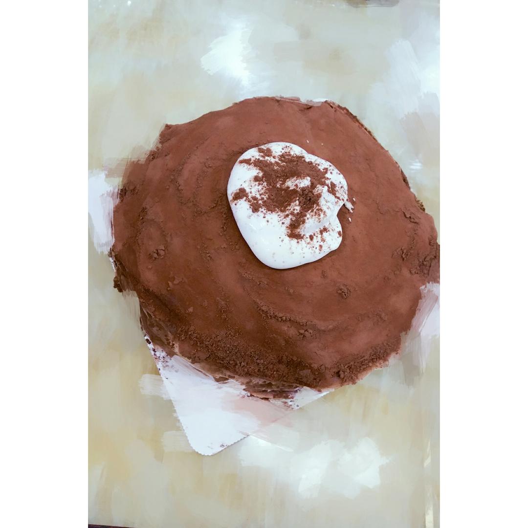 巧克力千层可丽饼