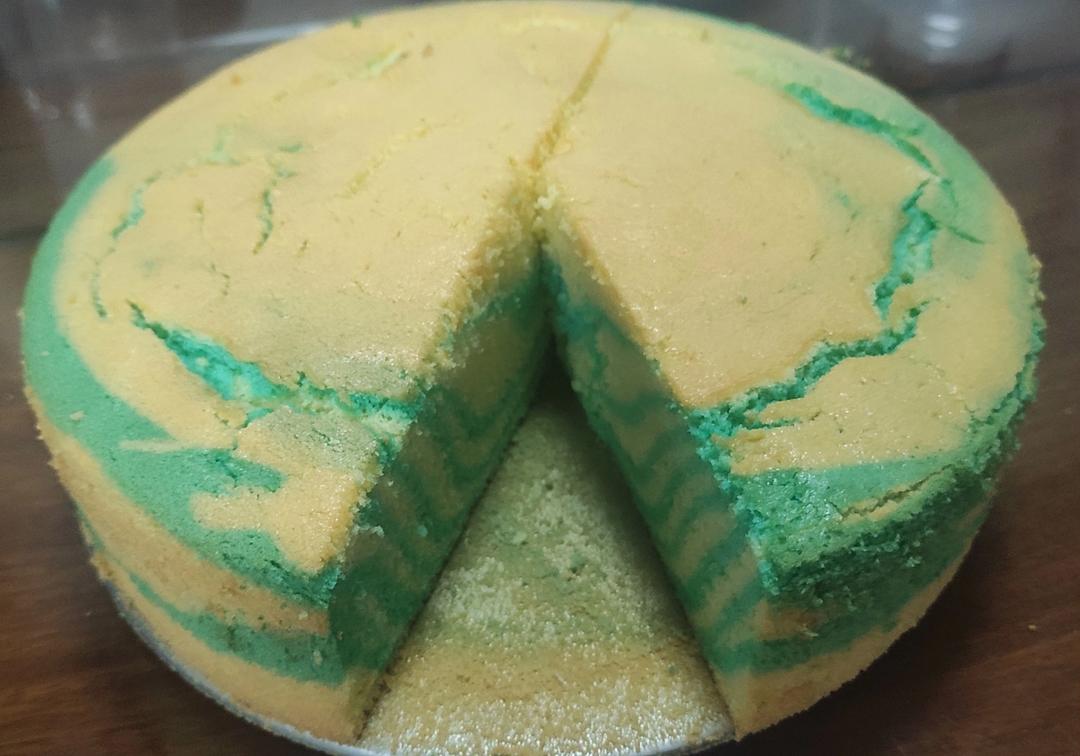 绿斑马戚风蛋糕