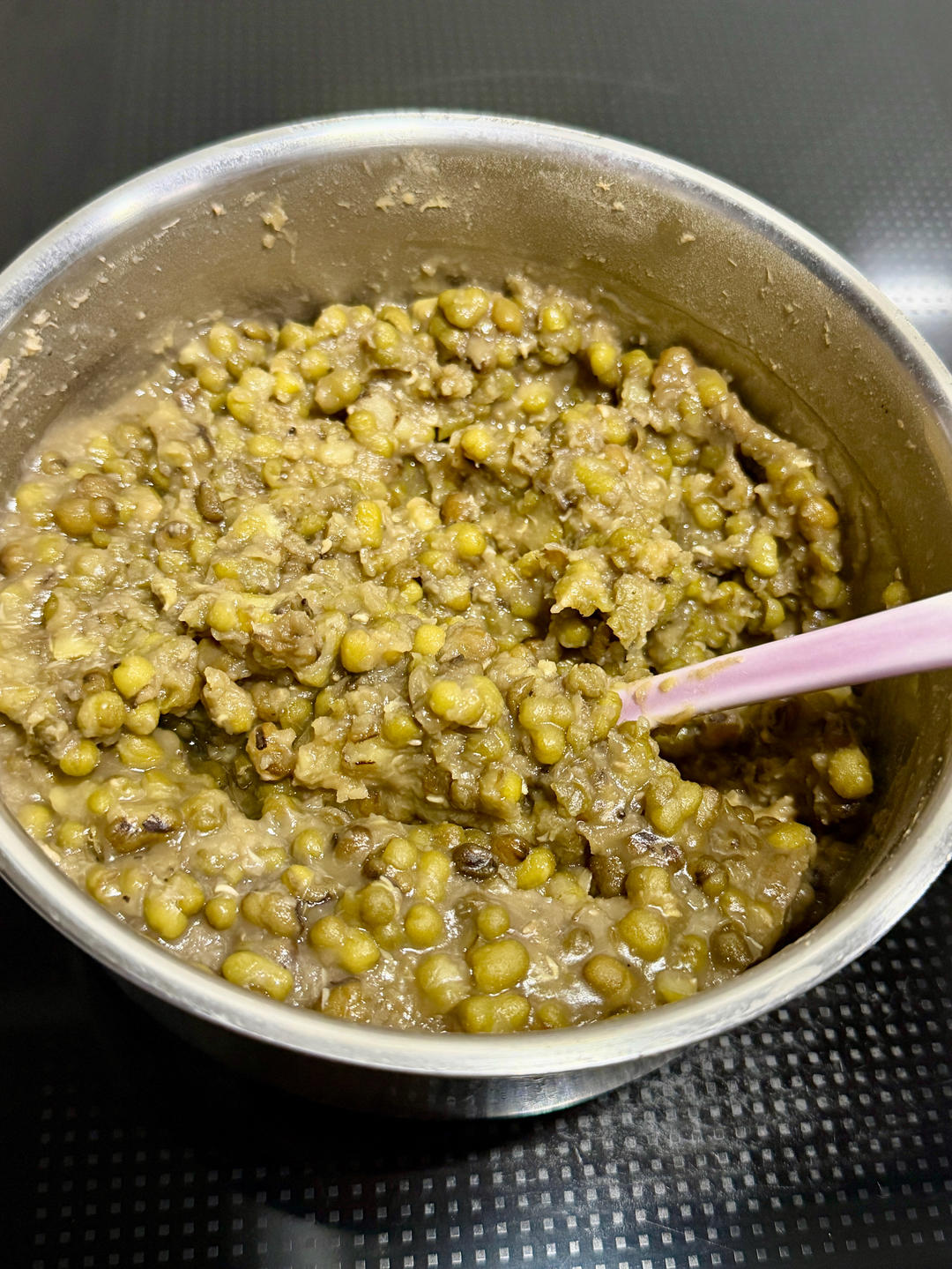 快手绿豆沙的做法