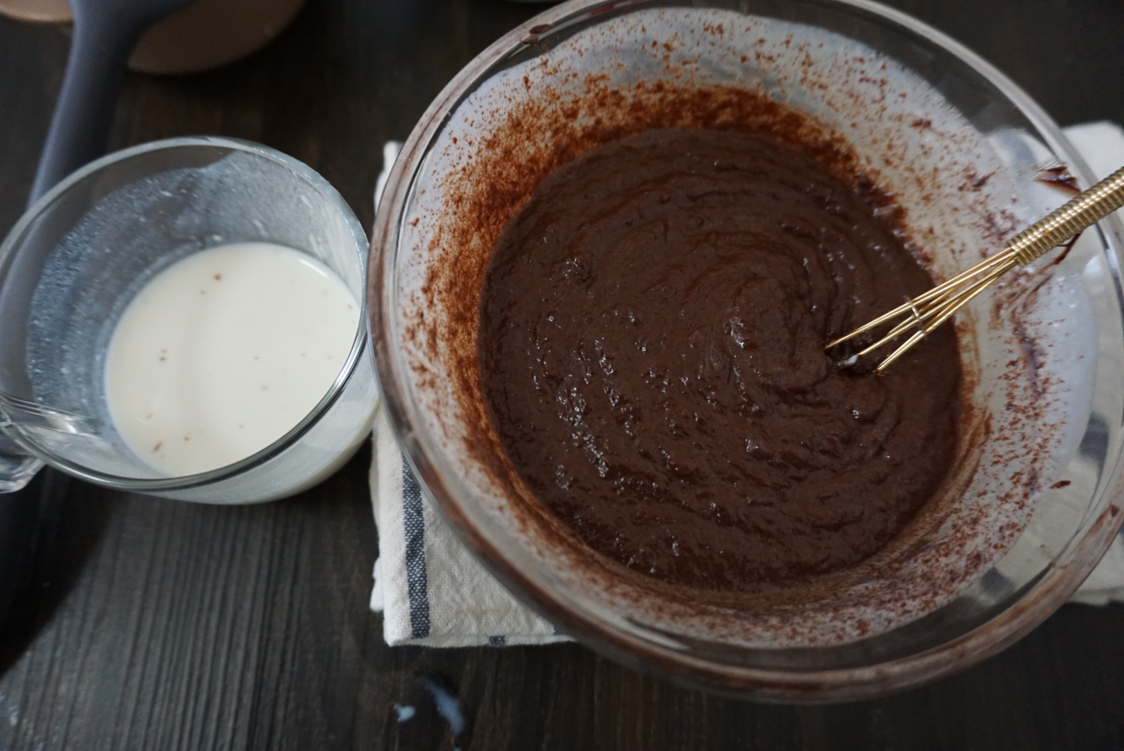 巧克力蘑菇头玛芬蛋糕的做法 步骤3