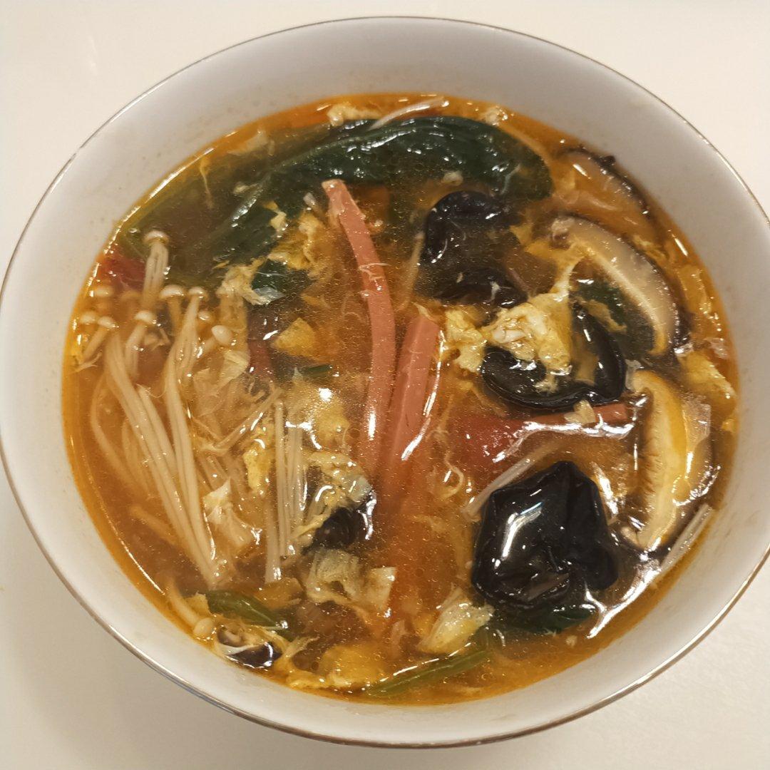 10分钟就能搞定的低脂酸辣汤❗好喝又开胃