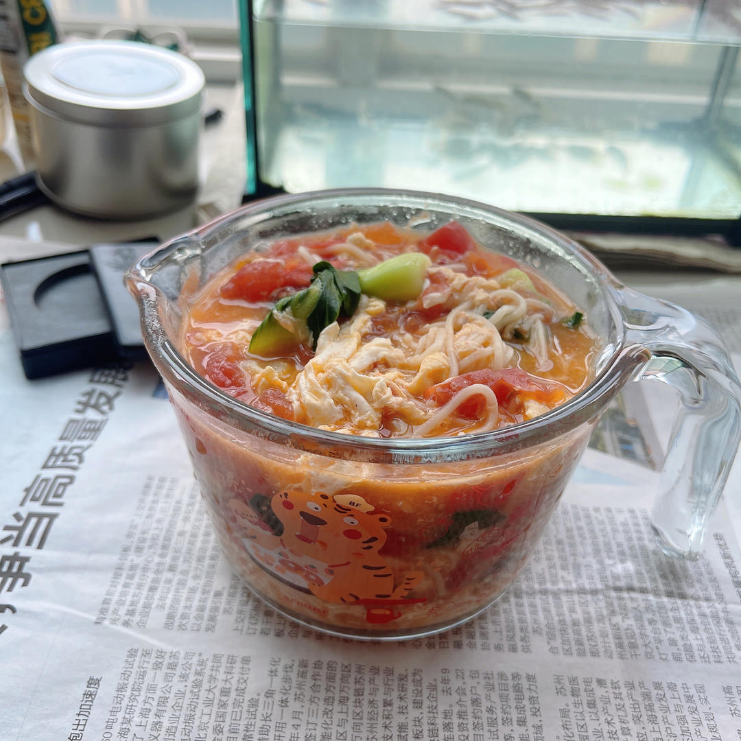 顺滑又养胃的西红柿鸡蛋面