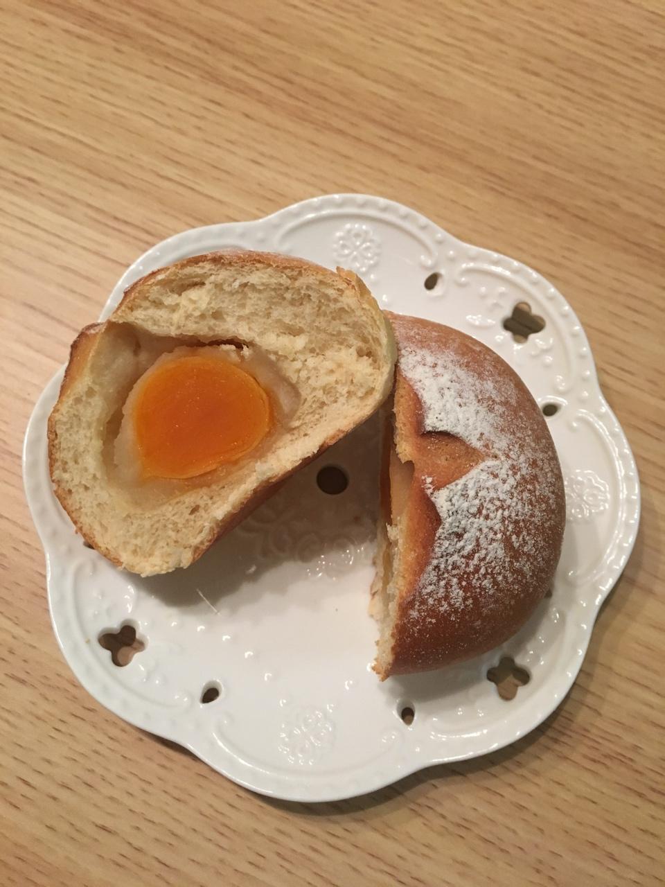 豆沙蛋黄面包～好吃到哭～