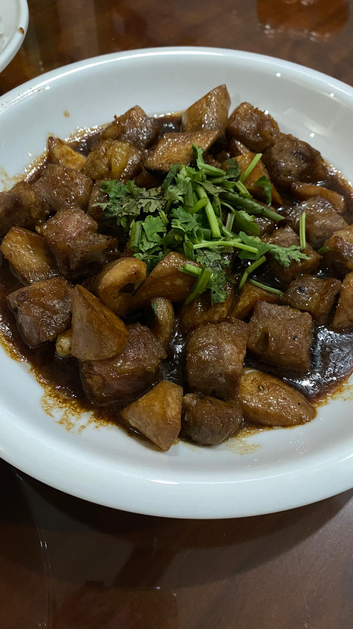 黑椒杏鲍菇牛肉粒