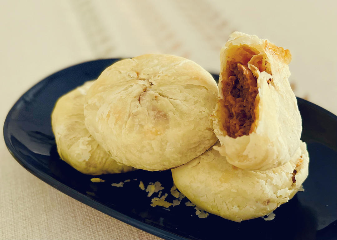【鲜肉月饼】秋天的第一颗月饼，一口爆汁，酥香掉渣！