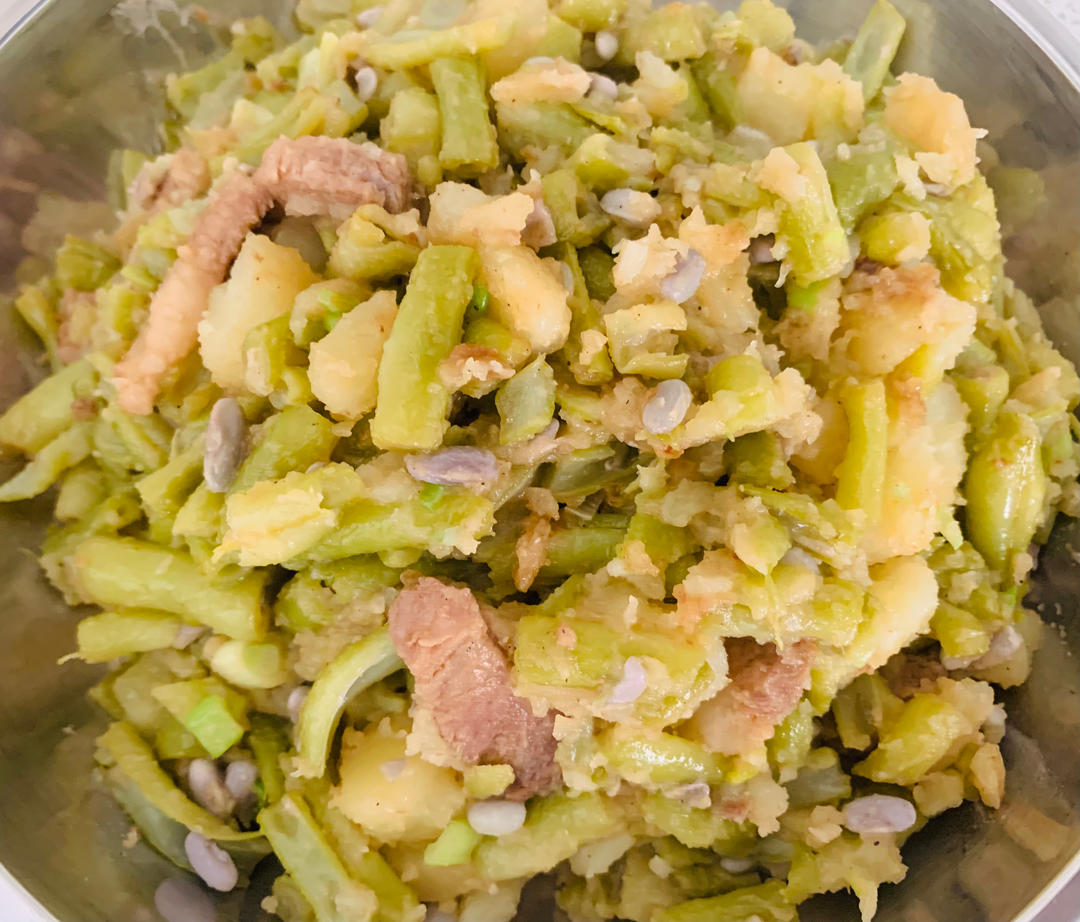 土豆烩豆角