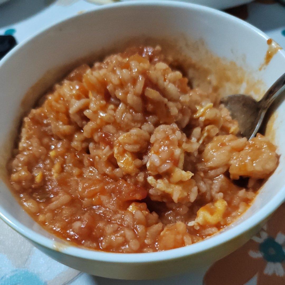 🔥一人食|剩米饭这样做超级香（红柿泡饭）