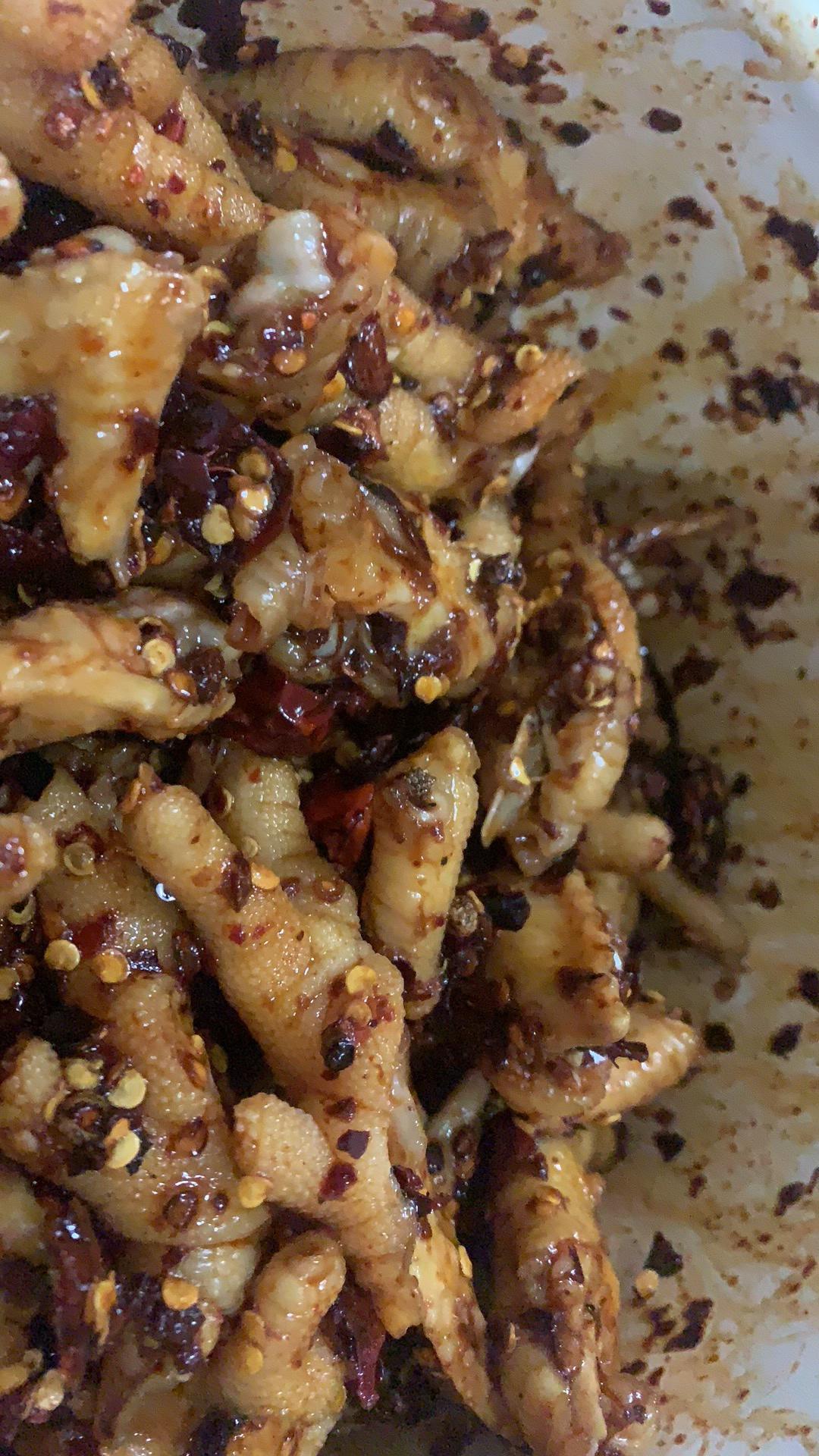 胡辣壳鸡脚的做法