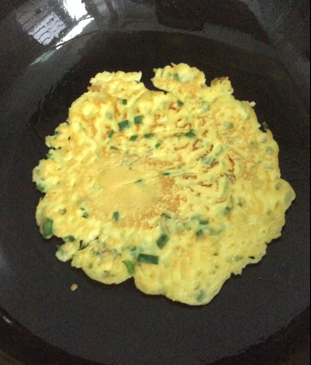 韭菜鸡蛋摊饼