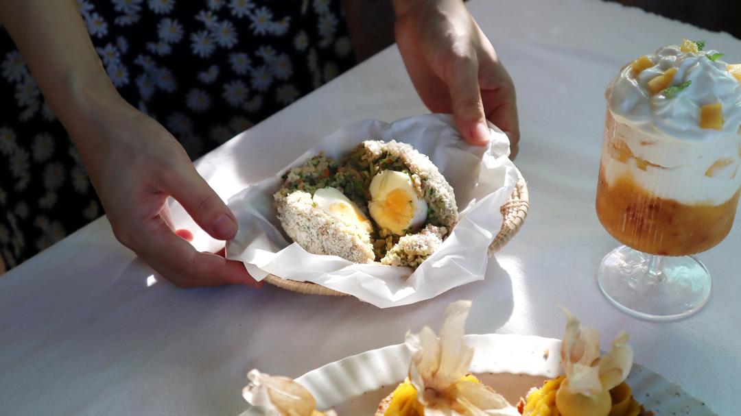 减脂也可以吃的蔬菜鸡肉苏格兰蛋的做法