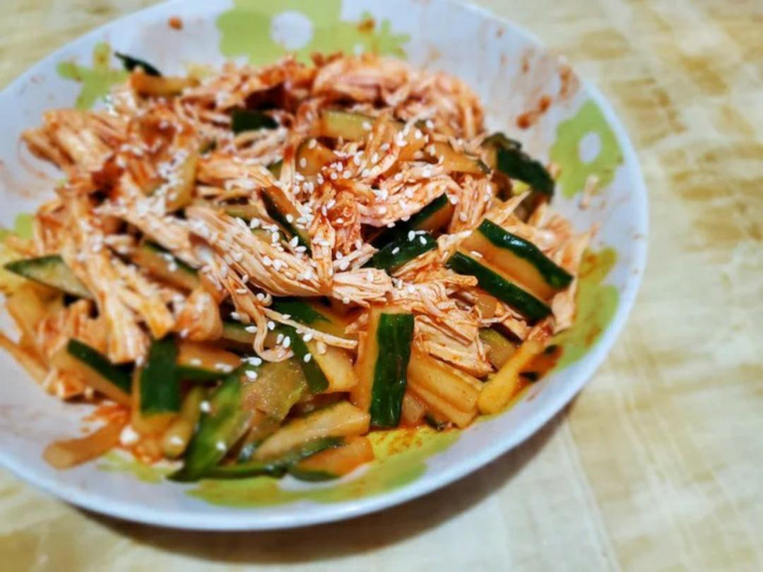 韩式拌鸡胸