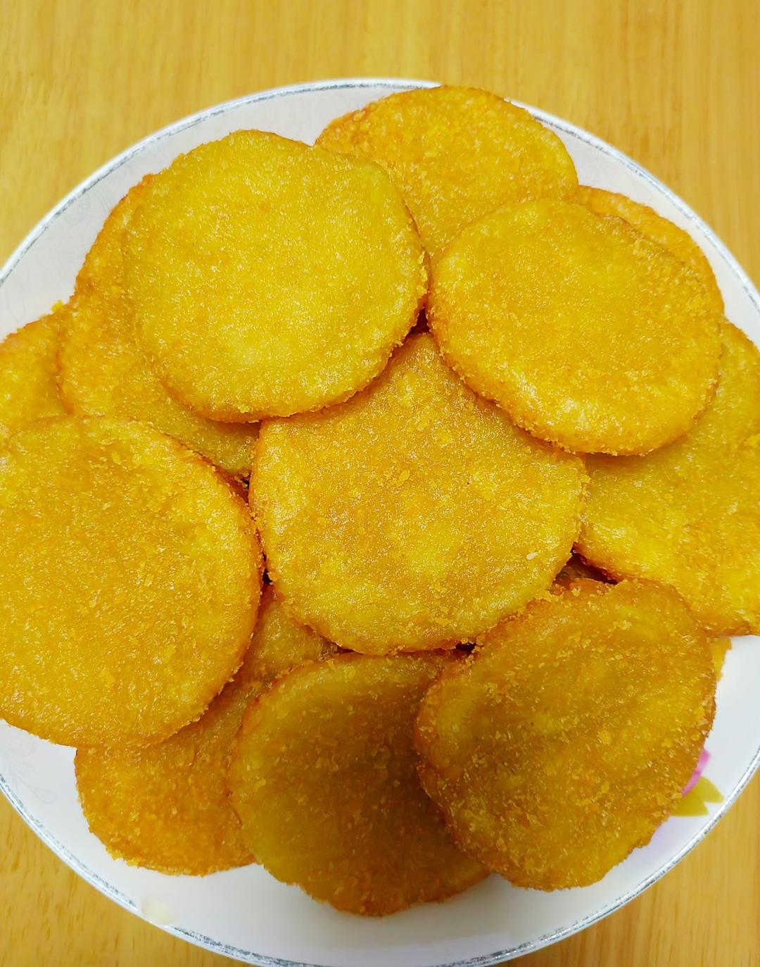 色泽金黄的酥脆南瓜饼的做法