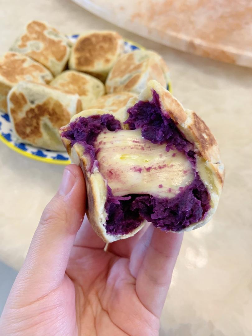 网红爆浆紫薯仙豆糕(低卡版)超长拉丝