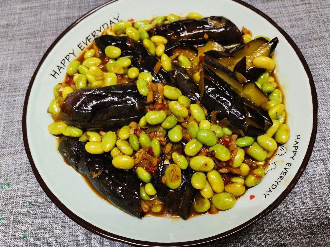 毛豆焖茄子