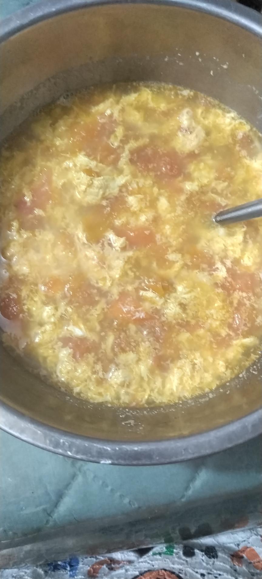 超浓郁的西红柿鸡蛋汤