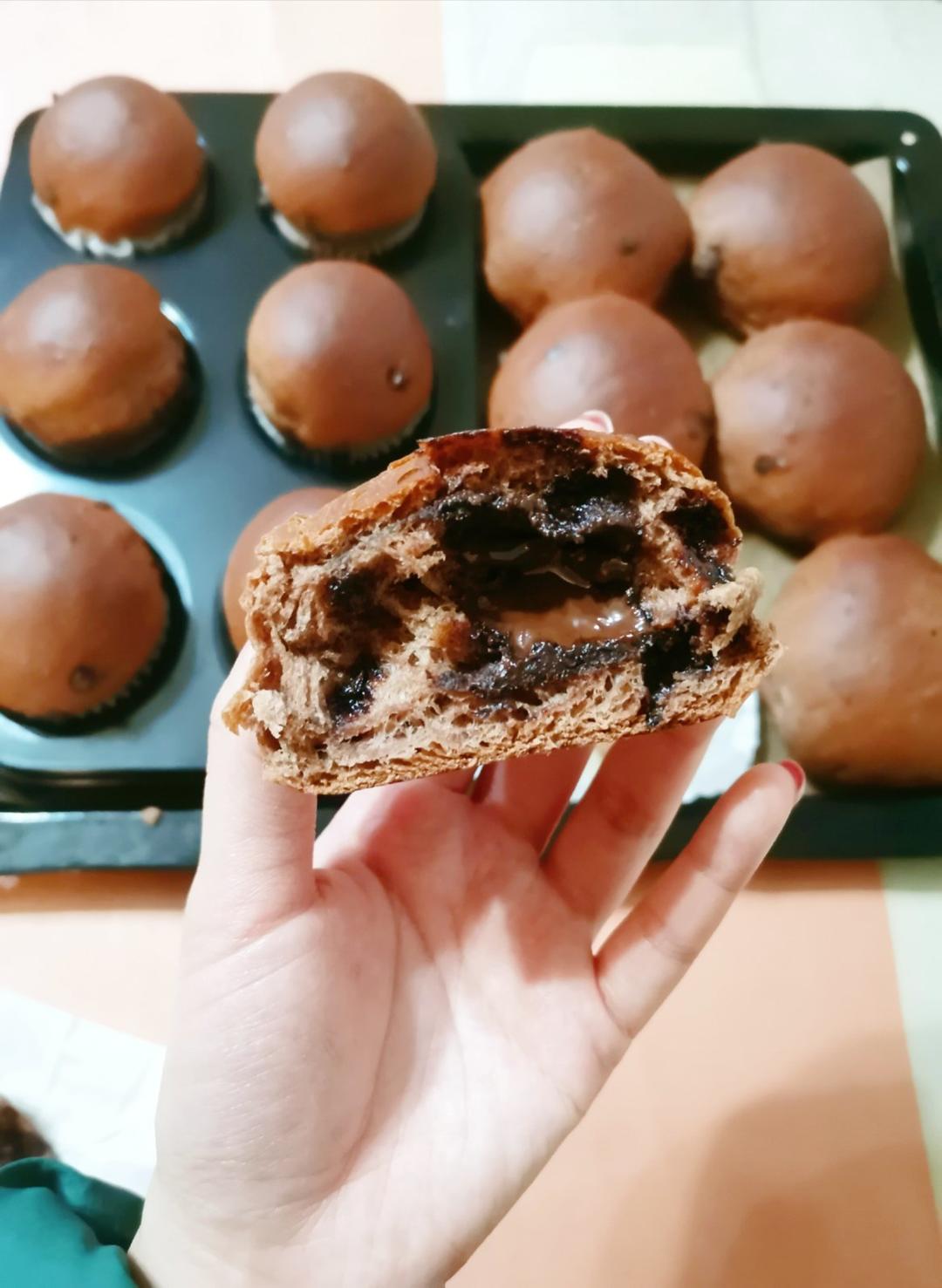 巧克力爆浆小面包