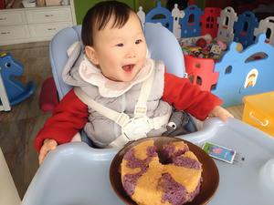 【成功率99.9%·胡萝卜紫薯宝宝发糕】（10M+）的做法 步骤11