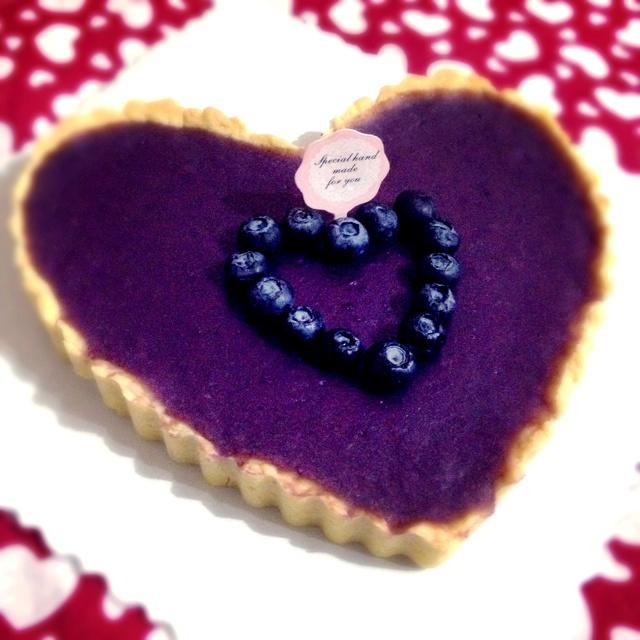 蓝莓紫薯派