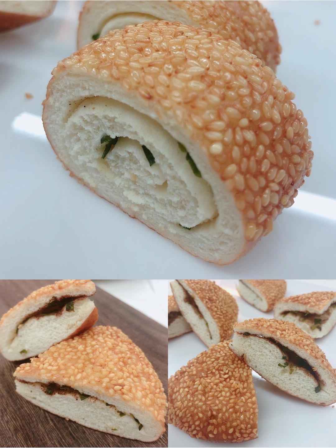 黄金芝麻卷&五香麻饼