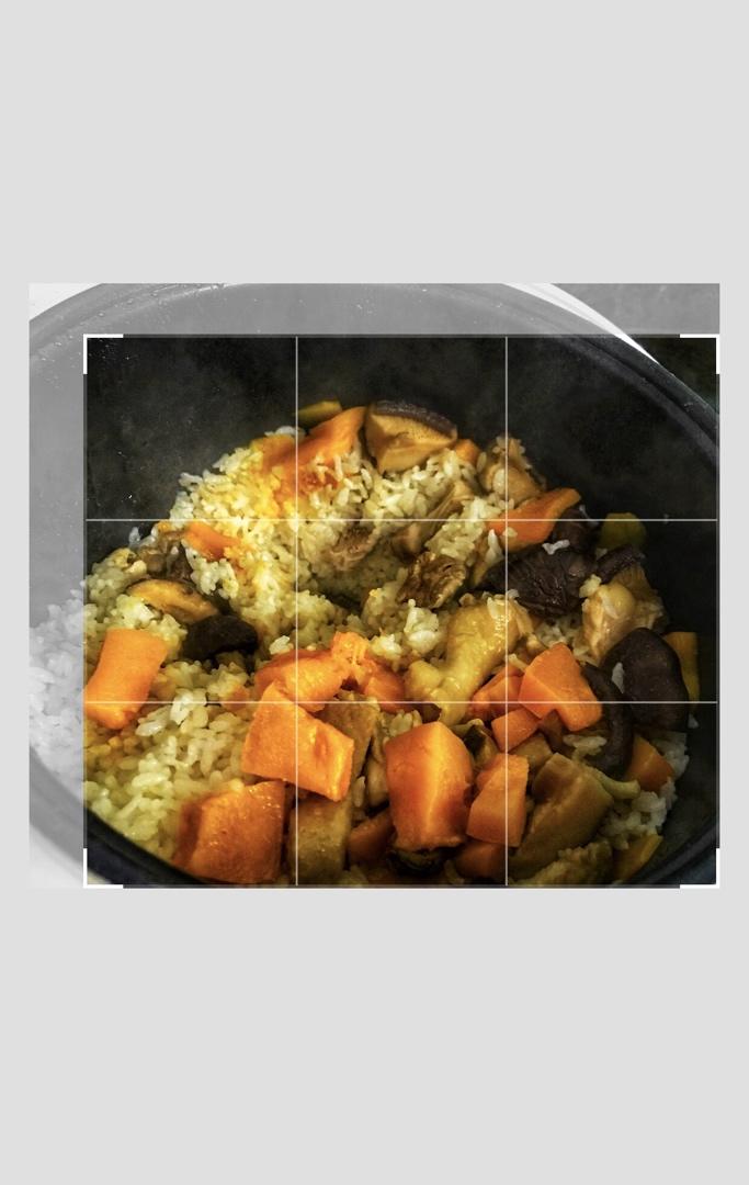 南瓜鸡肉饭