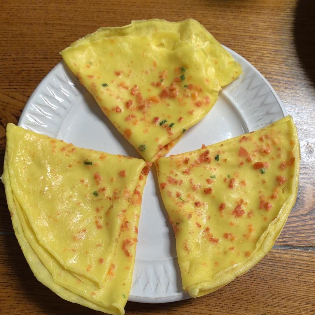 Q弹牛奶鸡蛋蔬菜薄饼